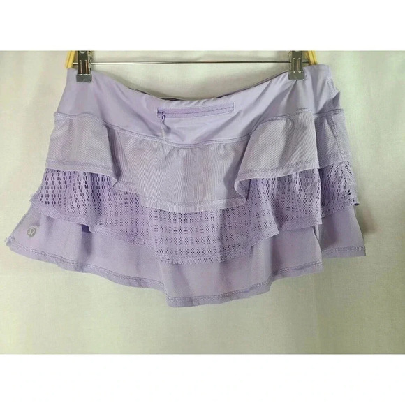 Lululemon Run- Nothing to Hide Mini Skirt-Lilac Size 10- RARE - Picture 6 of 8